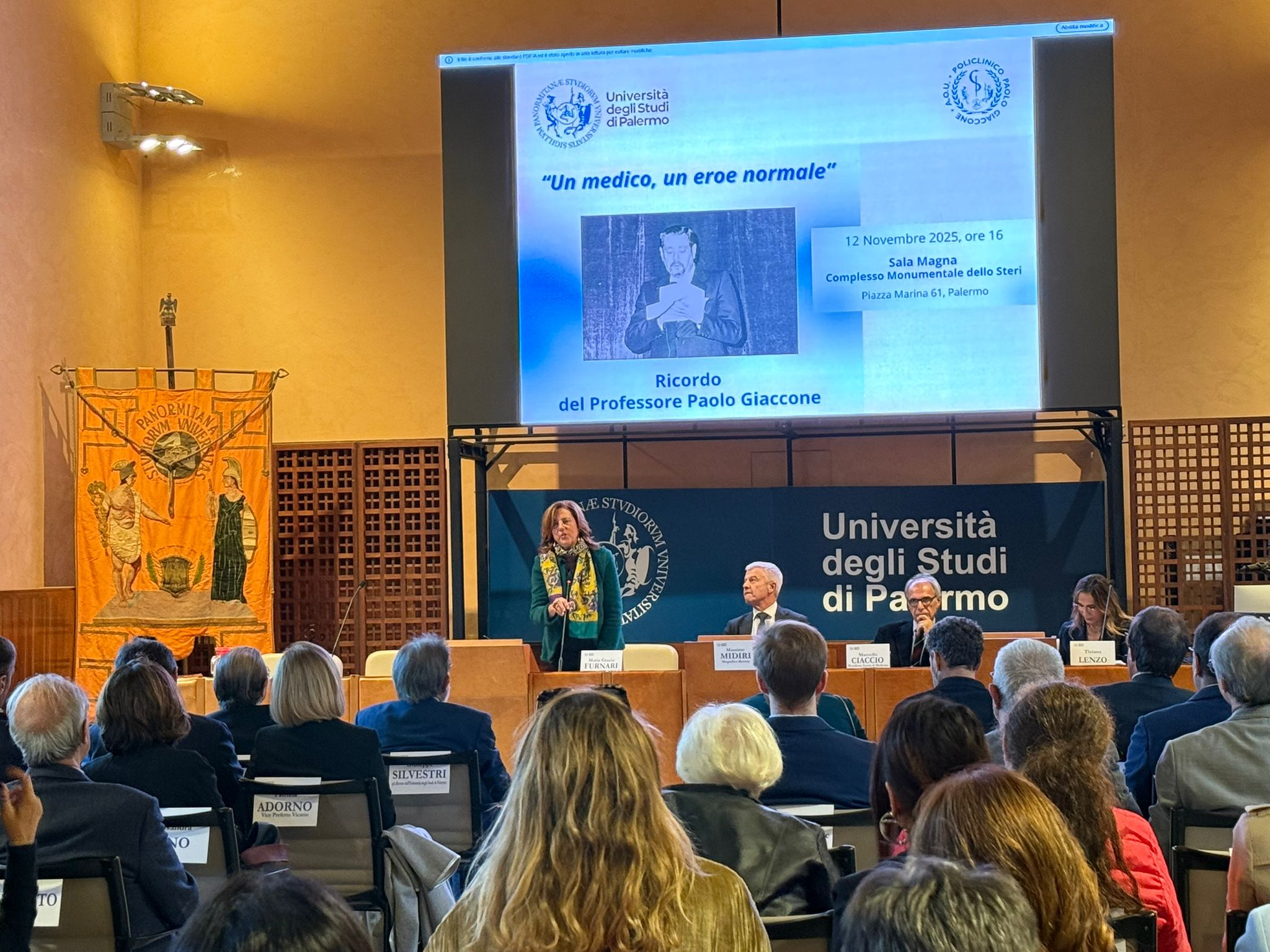 convegno su Giaccone a Palazzo Steri