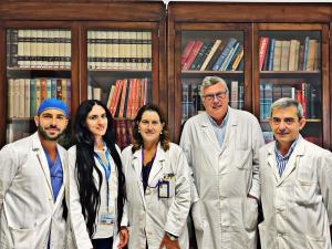 Da destra: Prof. salvatore Vieni, Prof. Calogero Cipolla,Dott.ssa Gabriella Militello,Dott.ssa Simona Lupo, Dott. Gaspare Cannata